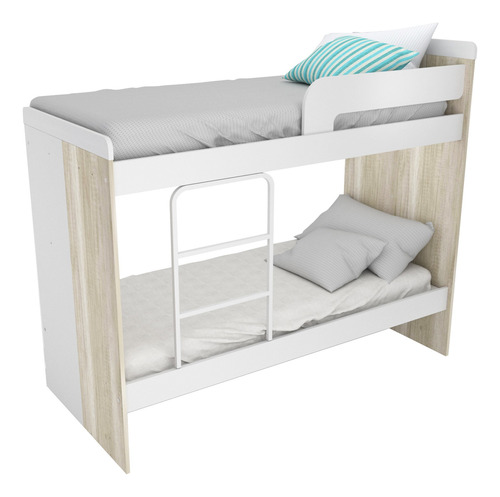  Cama Cucheta 80 Cm Con Escalera Integrada Cod. 1706