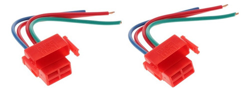 2 Conectores De Relé De Arranque Rojos De 4 Vías Para Cbr 60