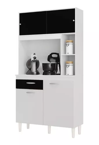 Alacena Mueble Auxiliar Cocina Lili 4 Puertas Capuchino