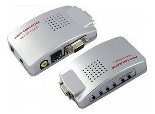 Consola Conversor Vga A Rca O S-video Con Cable Con Audio