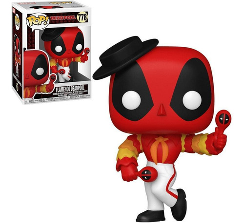 Boneco Funko Pop Flamenco Deadpool Marvel Bobble Head 778