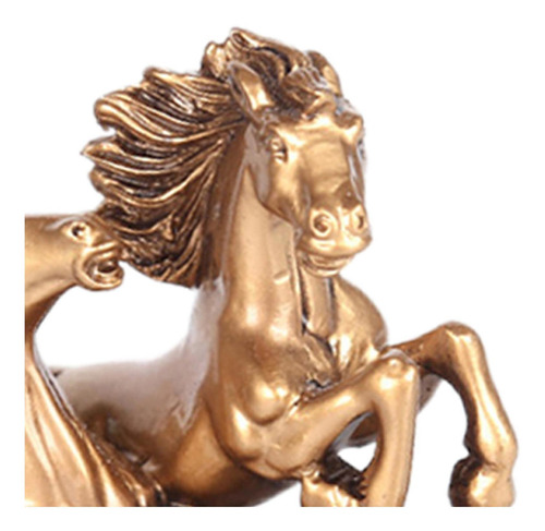 Resina Feng Shui Estatua De Caballos Al Galope Regalo De
