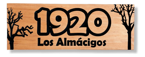 Placa Decorativa Numeros De Casa 14x35cm Hasta 5 Numeros Oto