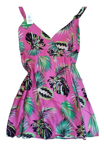 Vestido Mujer De Fibrana Solero Playero Talle Grande Verano