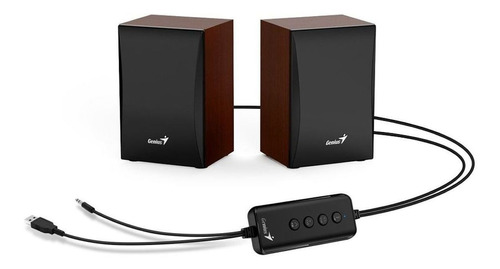 Genius Parlante Bluetooth Sp-hf380bt Usb Wood Madera Ppct