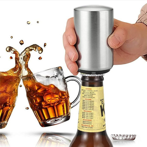Destapador Magnético Para Botellas Cerveza Refresco Acero