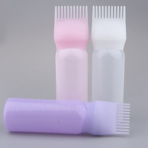 Aplicador De La Botella De Tinte Para El Cabello Blanco