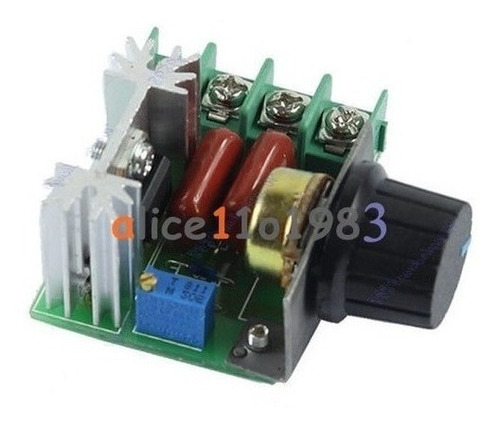 Imagen 2 de 6 de Dimmer Variador De Voltaje Ac Hasta 2000w Scr