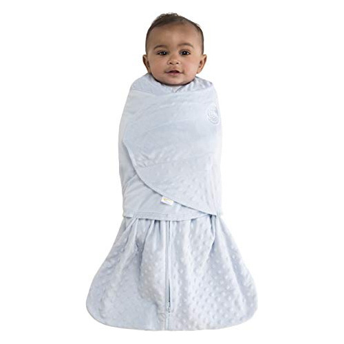 Colcha Para Dormir, Manta Ajustable, Felpa Azul, Pequeña