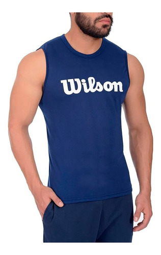 Camiseta Hombre Esqueleto Cuello Redondo Wilson Gym Fitness