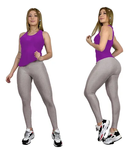 Conjunto Deportivo 2 Piezas Dama Lycra Fit + Blusa Ropa Gym