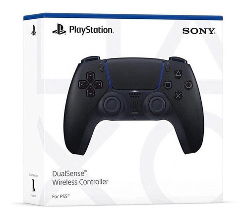 Controle joystick sem fio Sony PlayStation DualSense CFI-ZCT1W midnight black