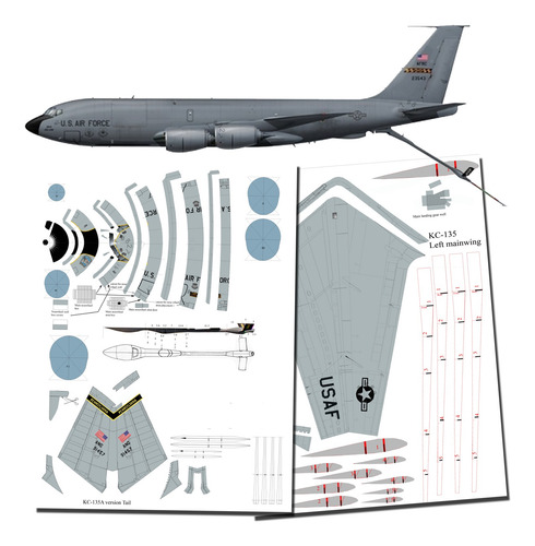 Kc 135 Stratotanker Escala 1.20 Papercraft