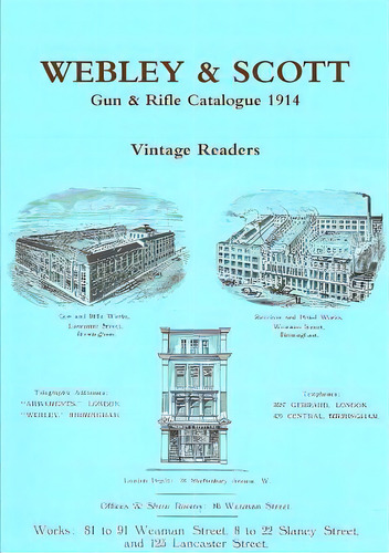 Webley & Scott 1914 Gun & Rifle Wholesale Catalogue, De Readers, Vintage. Editorial Lulu Pr, Tapa Blanda En Inglés