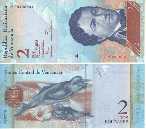 Venezuela Billete 2 Bolívares Fuertes Año 2012 - P 88c - Unc