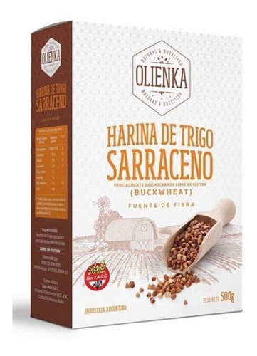 Harina De Trigo Sarraceno Olienka 500 G Sin Tacc