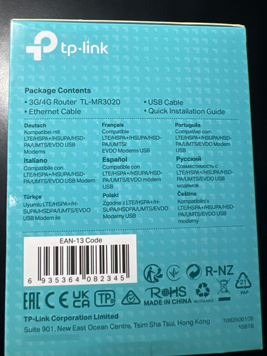 Tp-link Tl-mr3020 Router Inalámbrico Gris