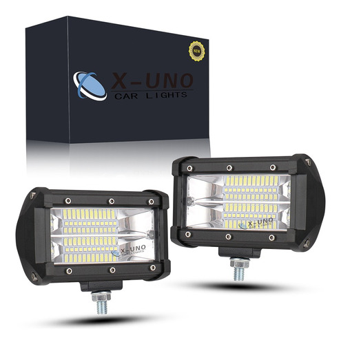 Par Faros Led Auxiliares 5'dually Row 3000k 72w 4x4 Off-road