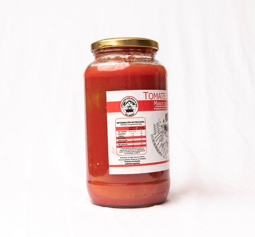Tomate Entero 760 Grs. Perita. Manos Del Pueblo. Alma Nativa