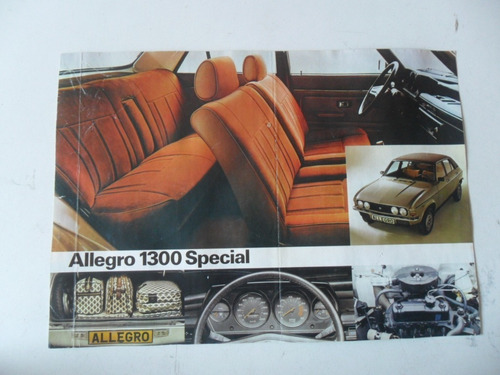 Folleto Austin Allegro 1300 1979 No Manual Catalogo Antiguo