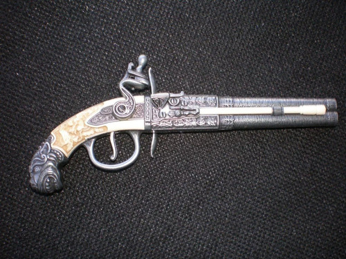 Miniatura De Juguete Pistola De Doble Cañon