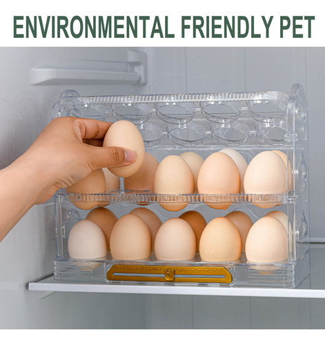 Caja De Almacenamiento Plegable De 3 Capas Para Frigorífico