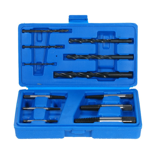 Broco Extractor de Tornillos Rotos 12pcs de Acero extractores de Tornillos y gu/ía del Taladro bits Puestos Pernos Rotos eliminaci/ón de Las Herramientas de Mano