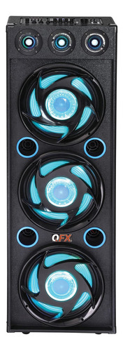 Qfx Sbx-bt Tws Bluetooth Triple 12 Woofer Triple 1 Altavo. Color Azul