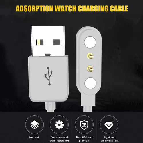 Cable Cargador Universal Smartwatch De 2 Pines De 2,84mm