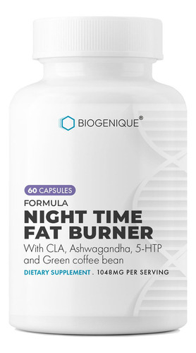 Biogenique Soporte Para Quemar Grasa Nocturno, Vitaminas Y F