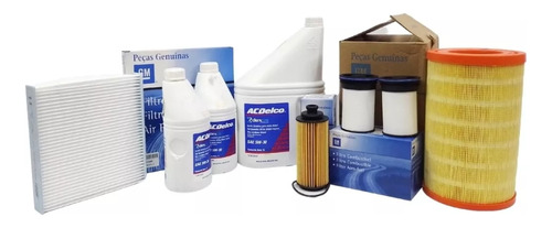 Kit 4 Filtros S10 2012/ + Acdelco 5w30 Dexos 2 Chevrolet Ori