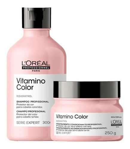 Kit Loreal Vitamino Color Resveratrol Shampoo+máscara