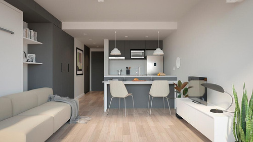 Imagen 13 de 14 de Apartamento En Venta De 1 Dormitorio Con Terraza Al Frente Piso Alto - Punta Carretas