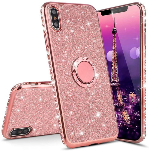 Leecoco Redmi Note 8 Case Glitter Bling Diamond Sparkly