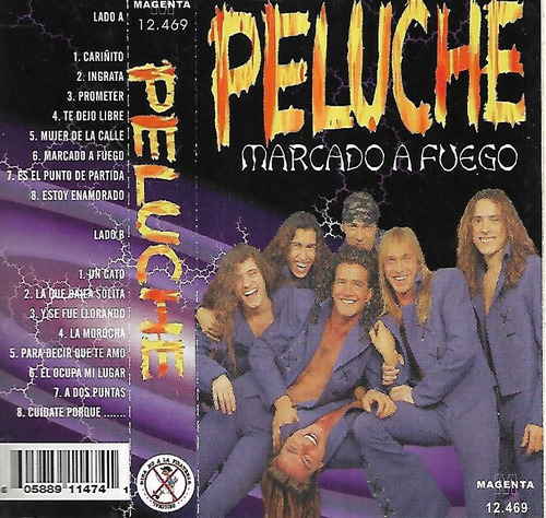 Peluche Album Marcado A Fuego Sello Magenta Cassette