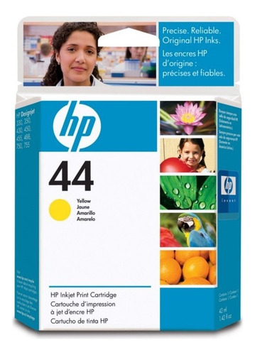 Cartucho de tinta HP Cartucho de tinta de color amarillo de 42 ml