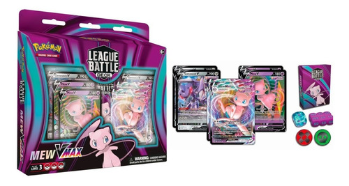 Pokemon Tcg: Mew Vmax League Battle - Mazo Completo Inglés