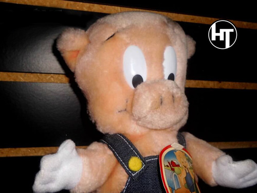 Imagen 3 de 6 de Looney Tunes, Porky, Granjero, Peluche, Ace, Vintage, 9 PuLG