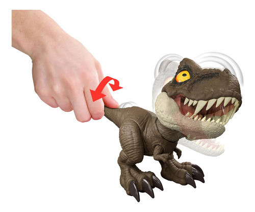 Dinosaurio rugiente T-rex de Jurassic World - Mattel
