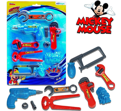 Kit Ferramentas Brinquedo Infantil Mickey
