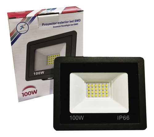 Foco Proyector Led Multiled 100w Exterior - Reflector Plano