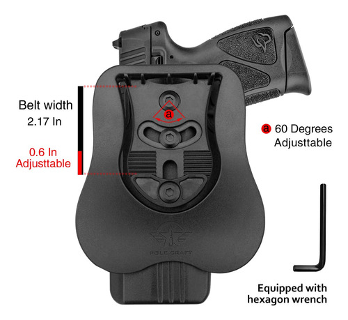 Polímero Funda Para Taurus G2c 9mm/pt111 G2/pt140 , Diestros