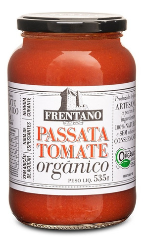Passata Tomate Orgânico Frentano 535g
