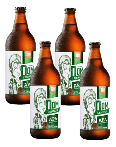 Cerveja Artesanal Dom Lennon Apa Garrafa 600 Ml-x4