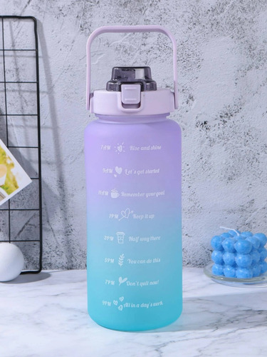 Pack 50 Vasos Para Agua Motivacionales Deportivos 2 Litros Surtidas