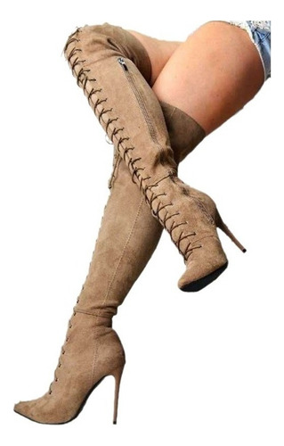 Women's Boots Gift Para Above De La Rodilla With Tacón De