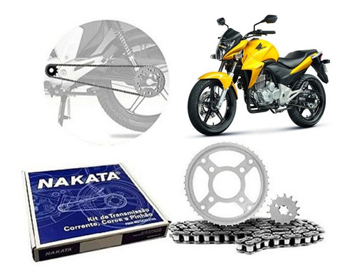 Kit Transmissão Honda Cb300r Ano 2015 Com O'ring Nakata