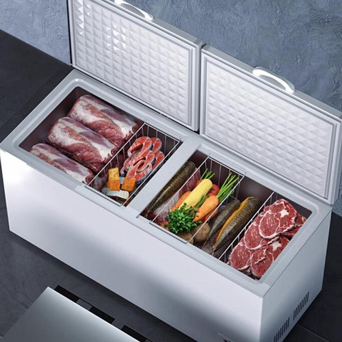 2x Cesta De Armazenamento Para Freezer, 39cm X 20cm X 20cm