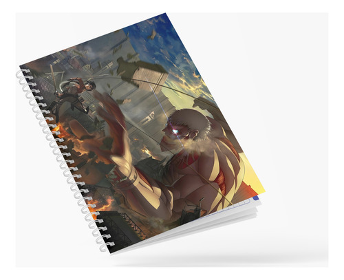 Cuaderno Triple 3 Materias Diseño Shingeki No Kyojin Pack 4