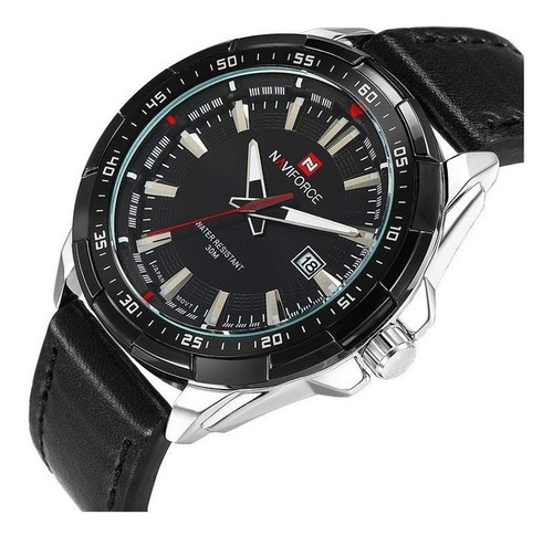 Relógio Masculino Naviforce 9056 Analógico Original Preto